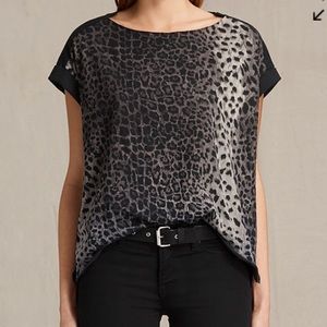 AllSaints animal print t-shirt
