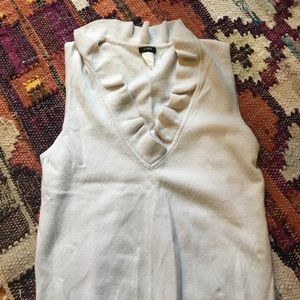 J.Crew ruffle sweater vest