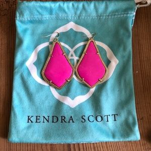 Kendra Scott Alexandra pink earrings