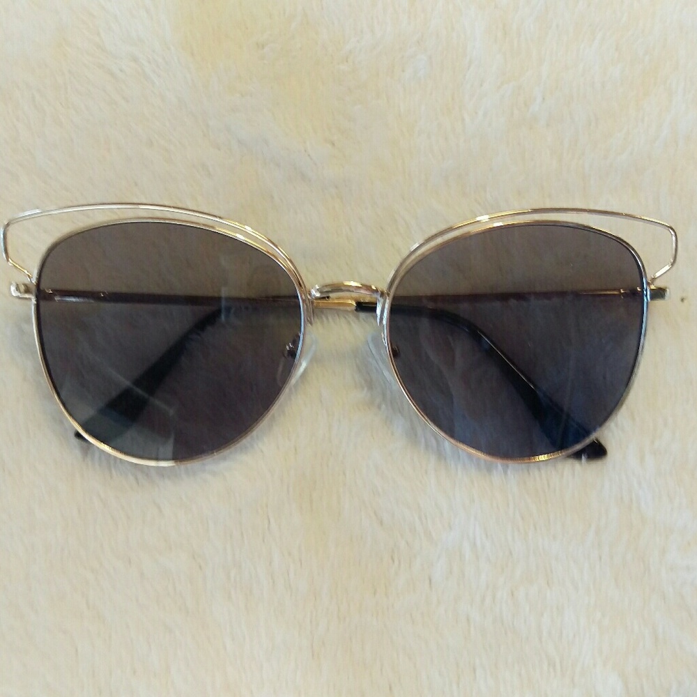 Gold Metal Cat Eye Sunglasses - BOGO