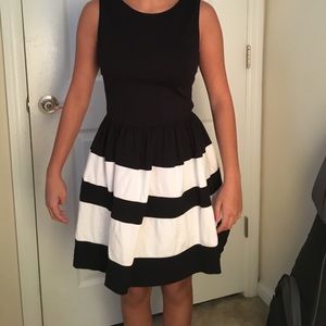 Black and white dress