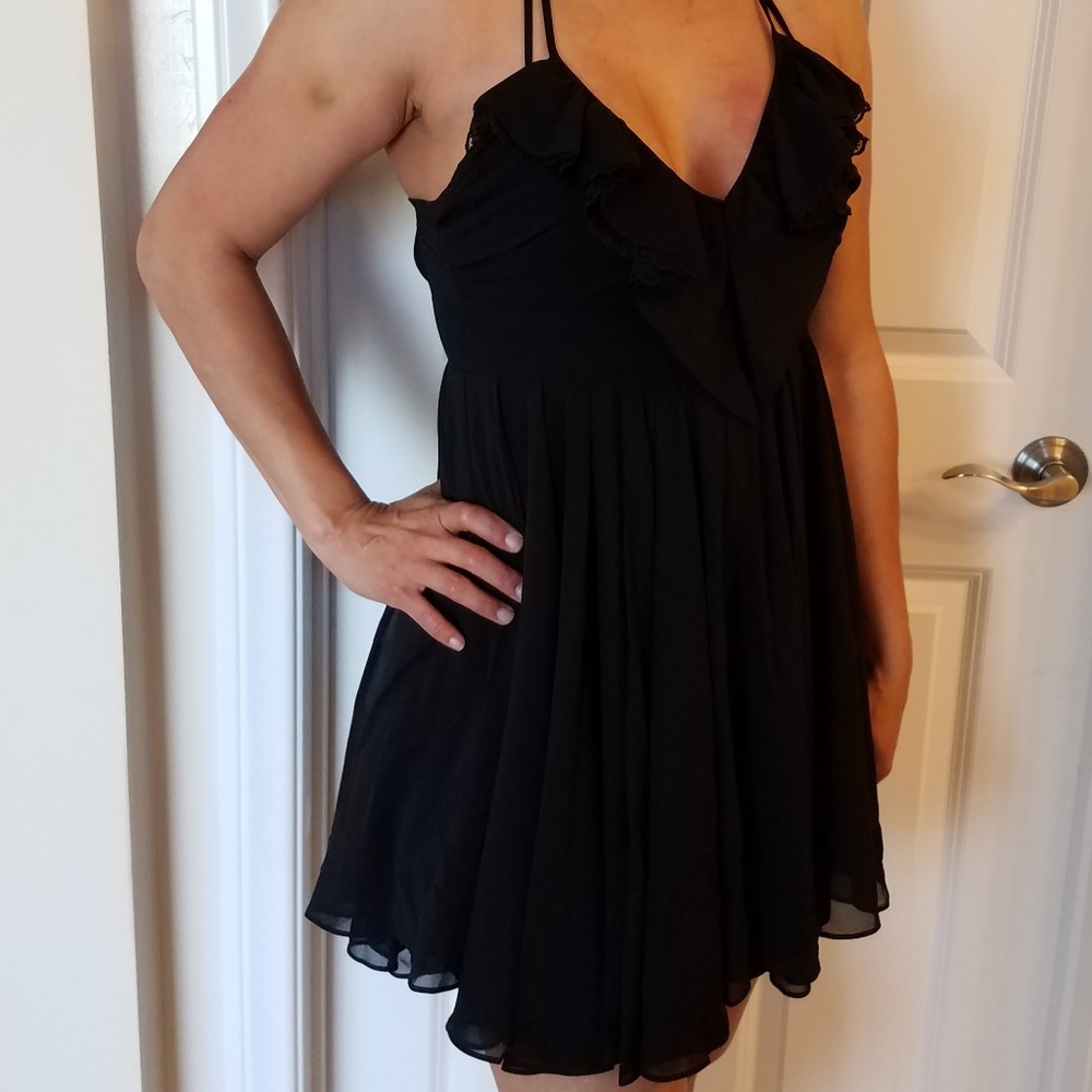 GUESS Black Strappy Dress