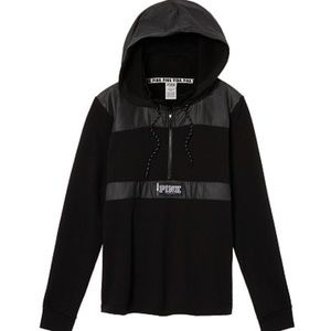VS Pink quarter zip with hood