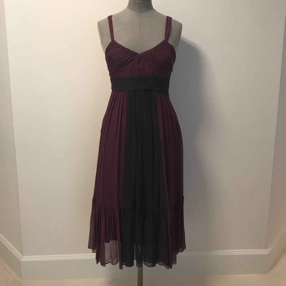 BCBG Dress in two tone Chiffon pattern-Size 2