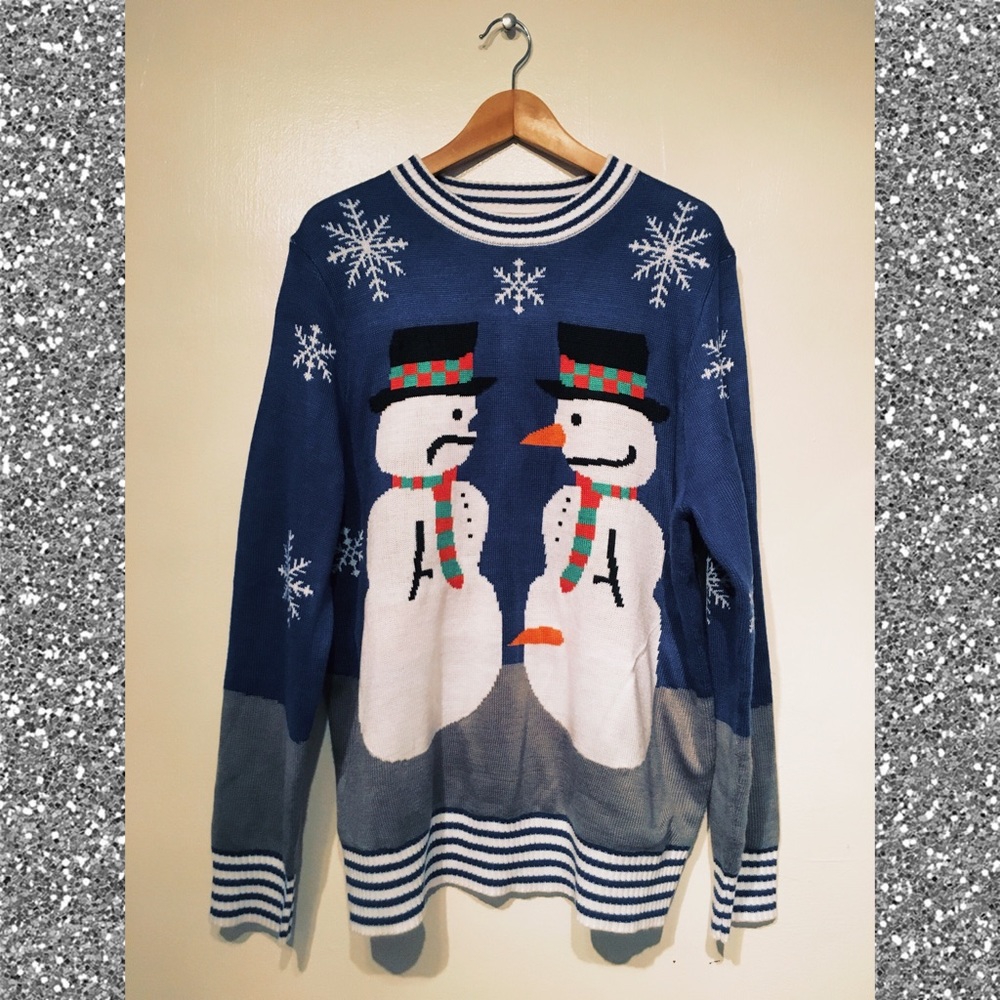 Tipsy Elves Ugly Christmas Snowman Sweater NWOT