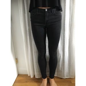 Madewell Black High Rise Skinny Skinny Jeans