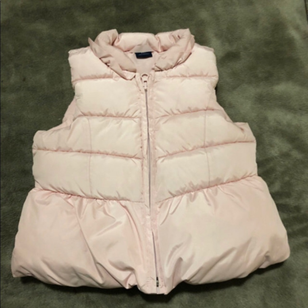 Pink puffer vest