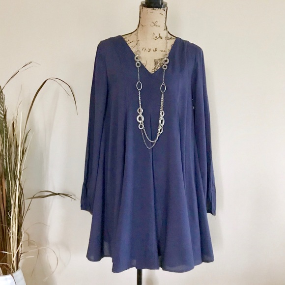 Navy blue skater dress - Picture 4 of 6