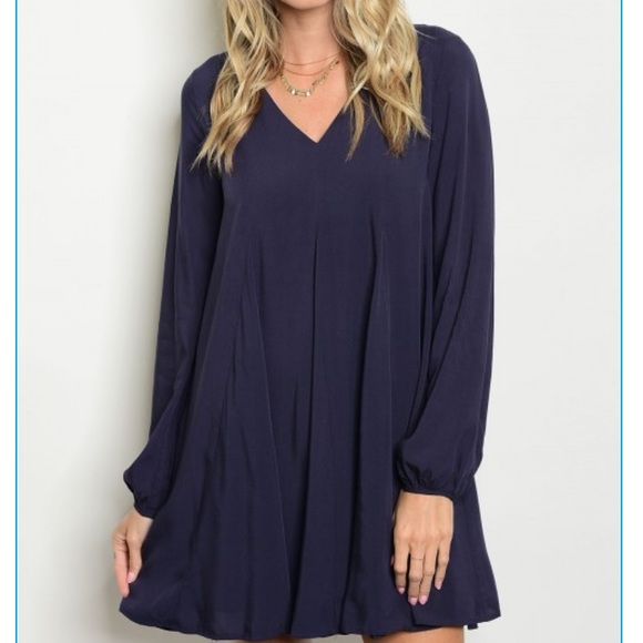 Navy blue skater dress - Picture 6 of 6