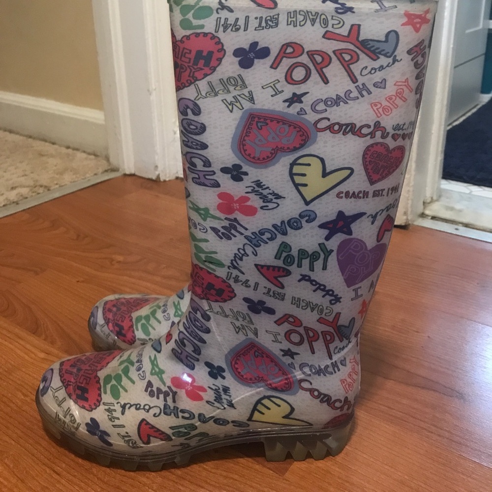 Coach Poppy Rain Boots