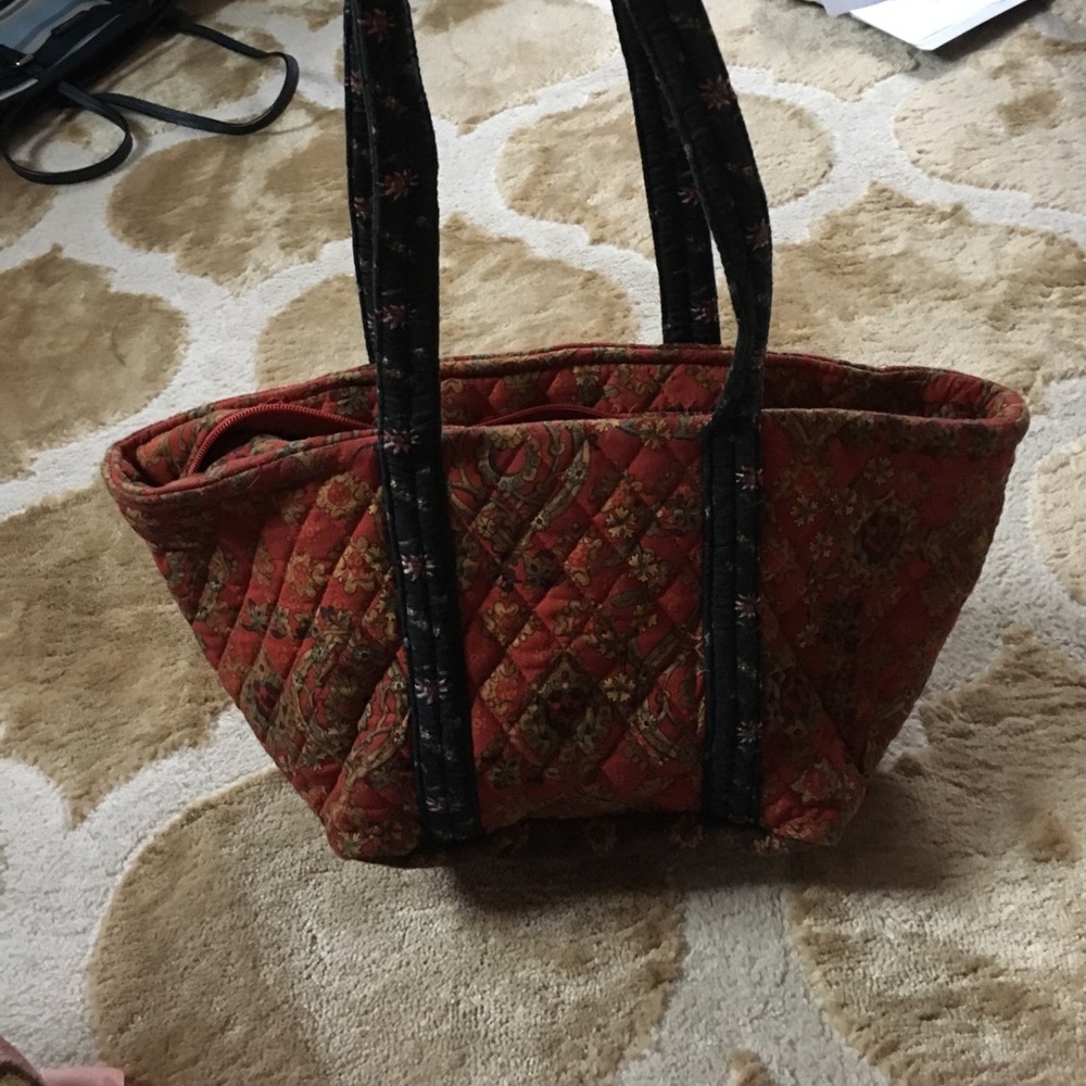 Fall colors quilted bag