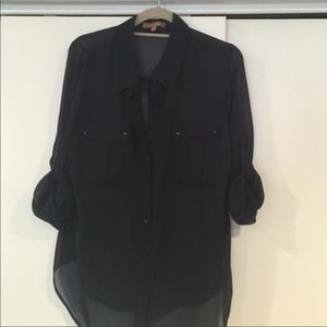 Ellen Tracy Blue 1X top