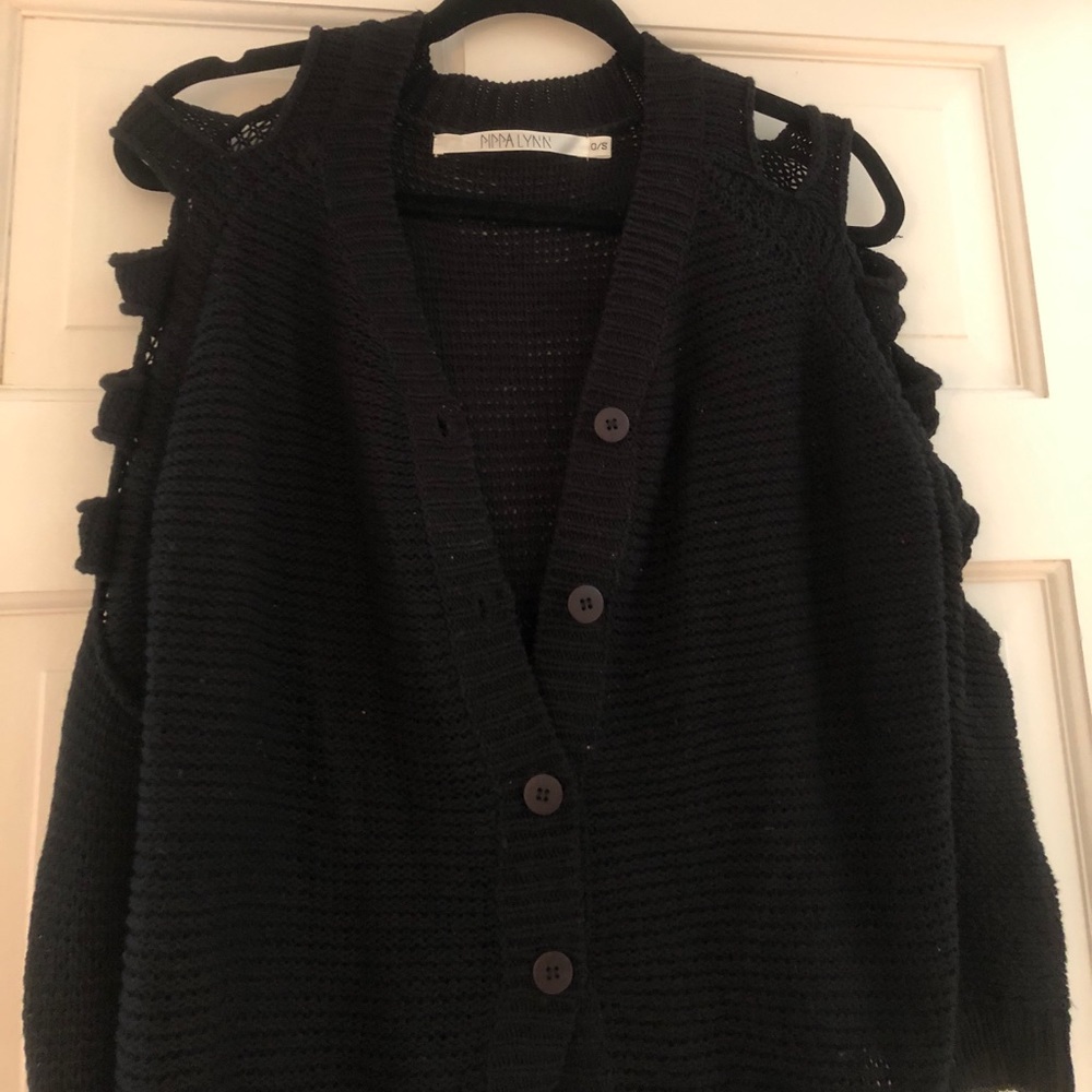 Cut out cardigan!!’ Newest style! Never worn!
