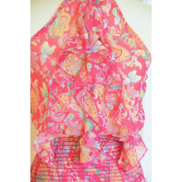 Beautiful floral print top with ruffles - Picture 3 of 5