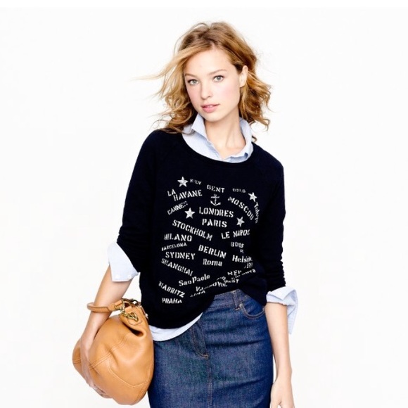 J. Crew Tops - J.Crew port of call sweatshirt
