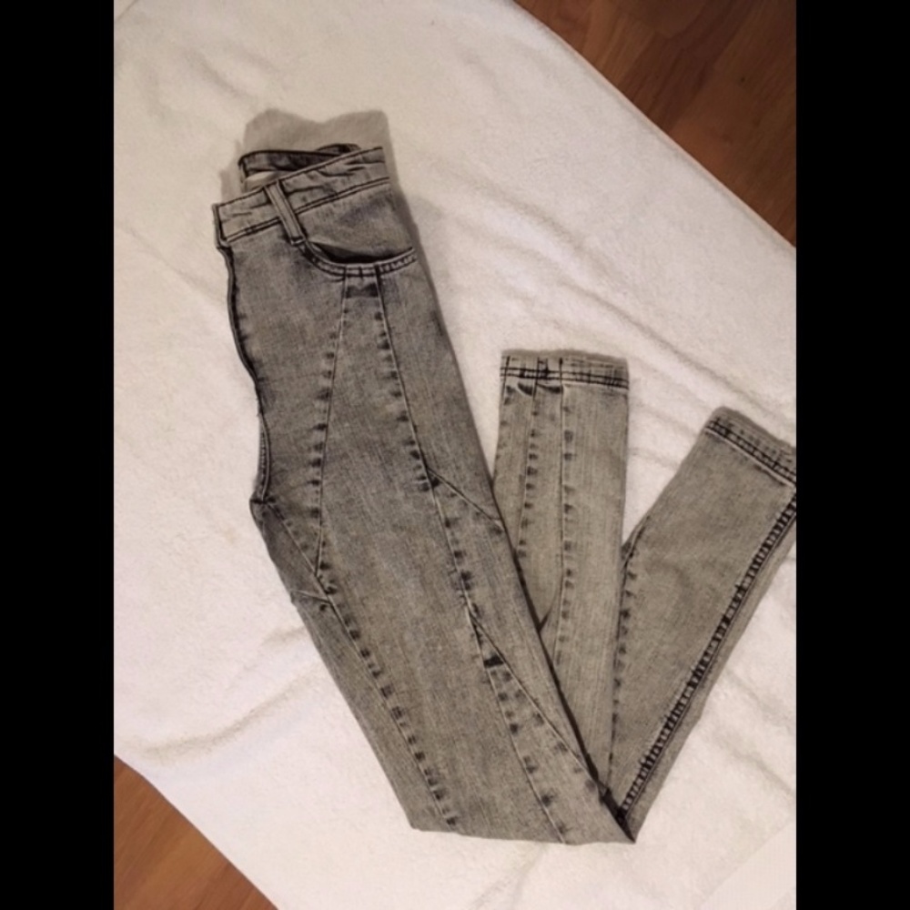 ⚡️SALE⚡️Acid Wash High Waist Skinny Jeans Stretch