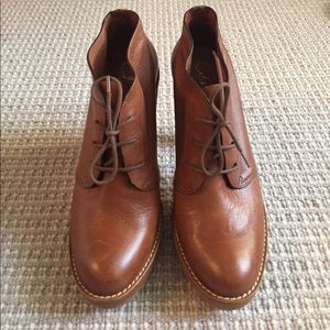 Cole Haan lace up booties