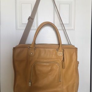 Leather laptop bag