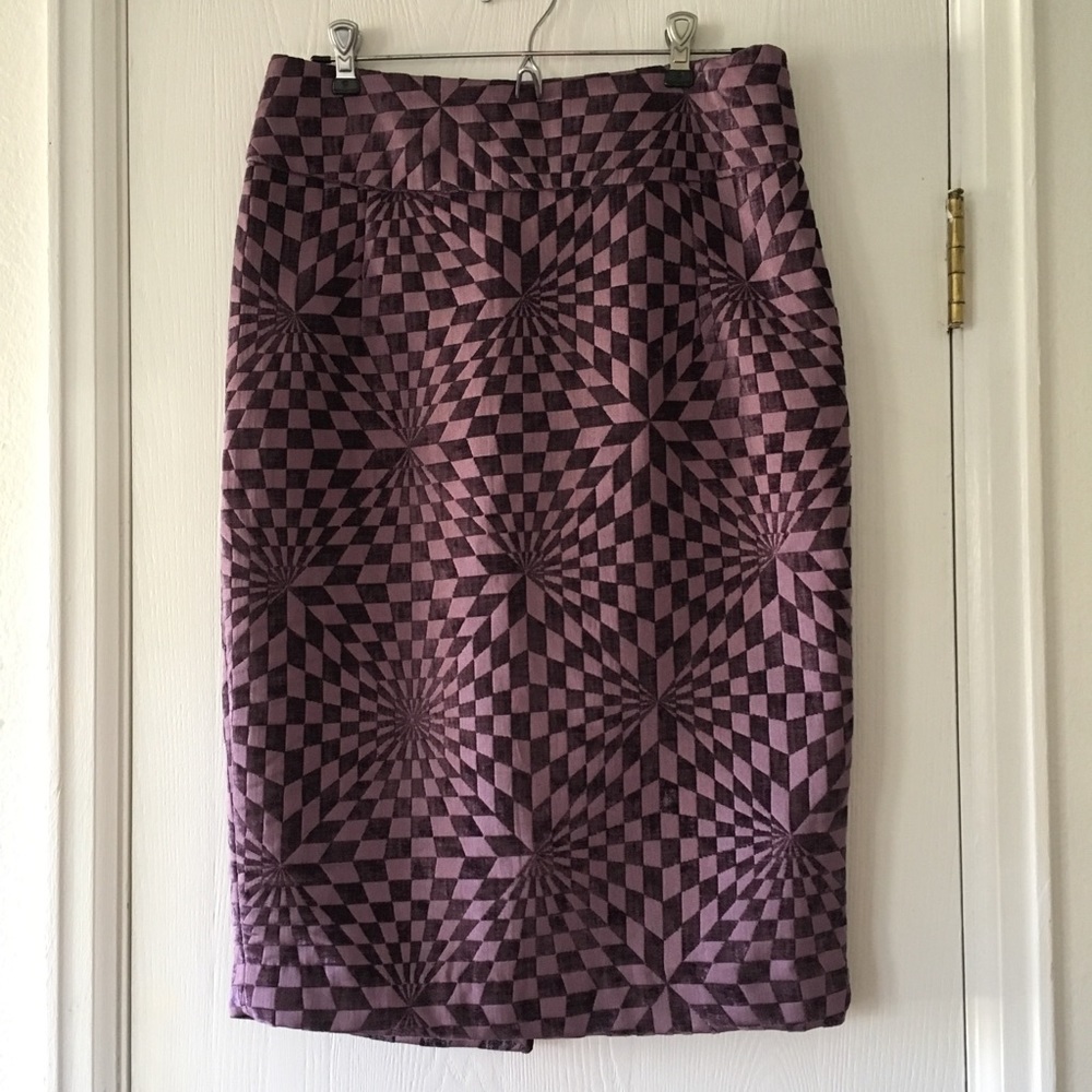 Heavy fabric funky pencil skirt