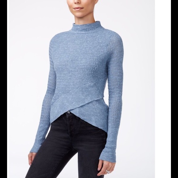 Free People Sweaters - NWT Free People Boho Wrap Sweater Blue