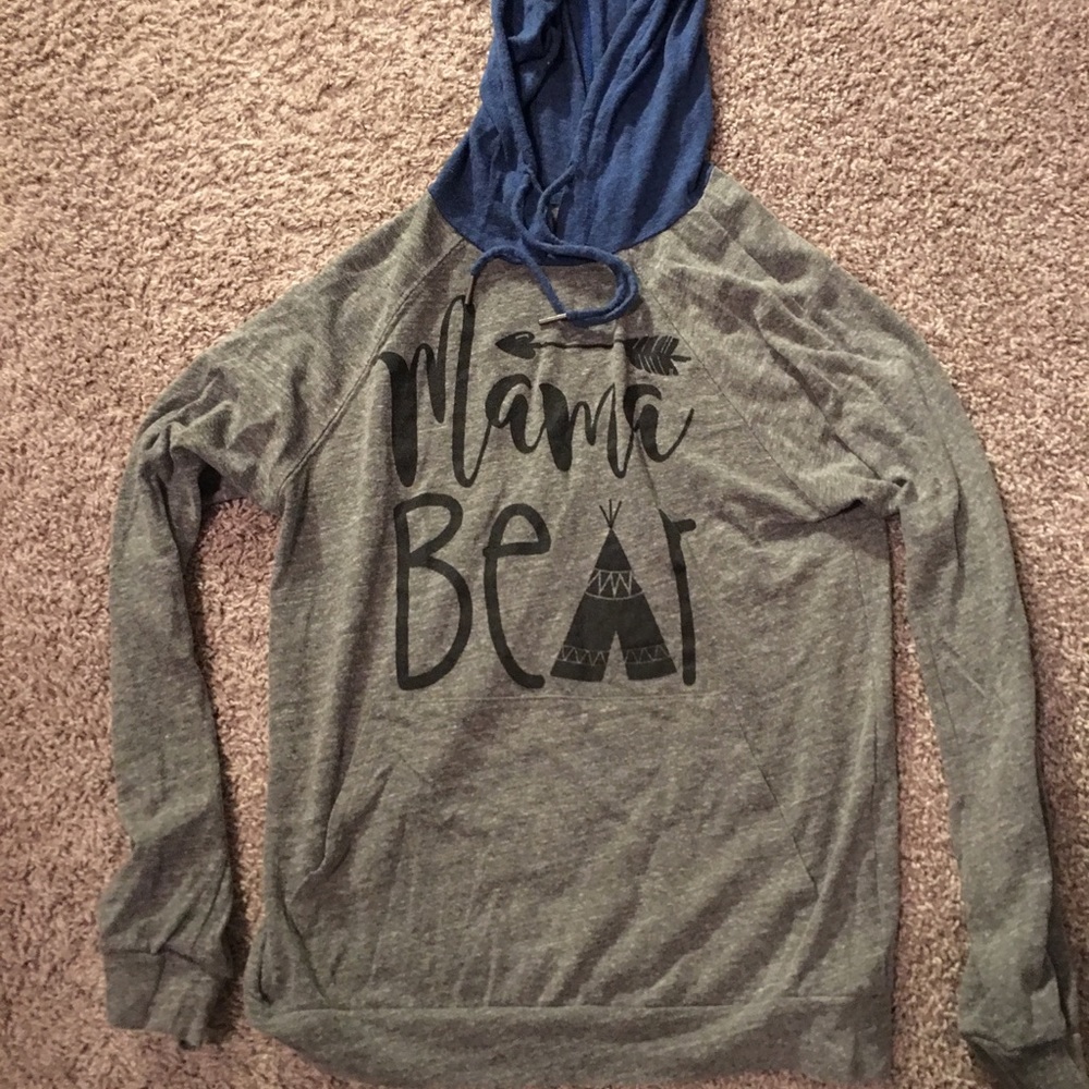 Hooded mama bear shirt