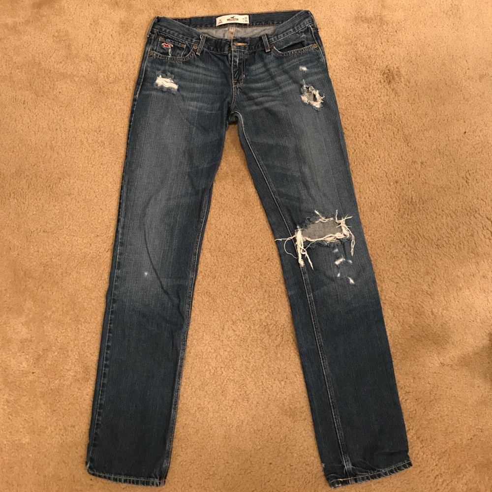 SOLD-Hollister destroyed jeans 7Long