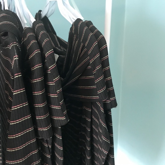 ONE LEFT Striped off-shoulder cozy sweater - Picture 7 of 7