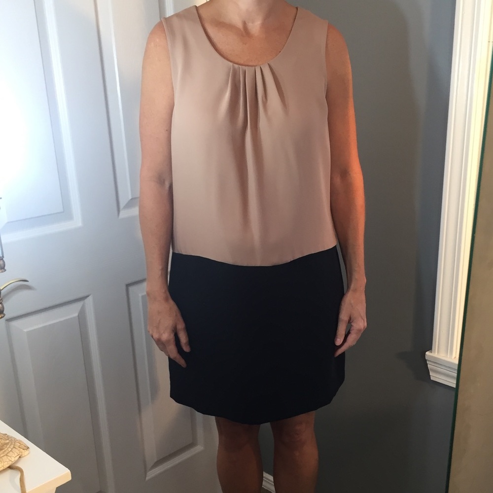 Gap Tan & Black Dress