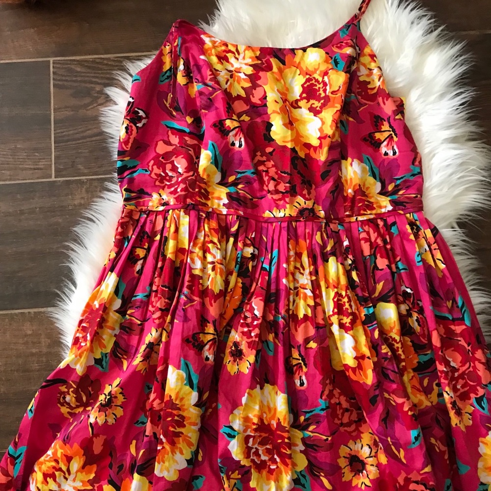 Hot Pink Floral Isaac Mizrahi for Target Dress