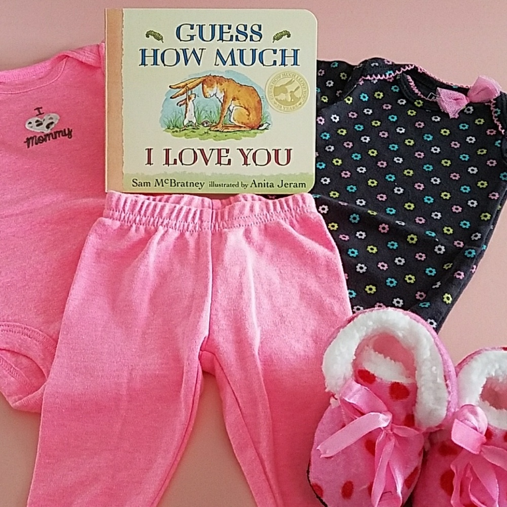 3pc Pink & Black Newborn Bundle