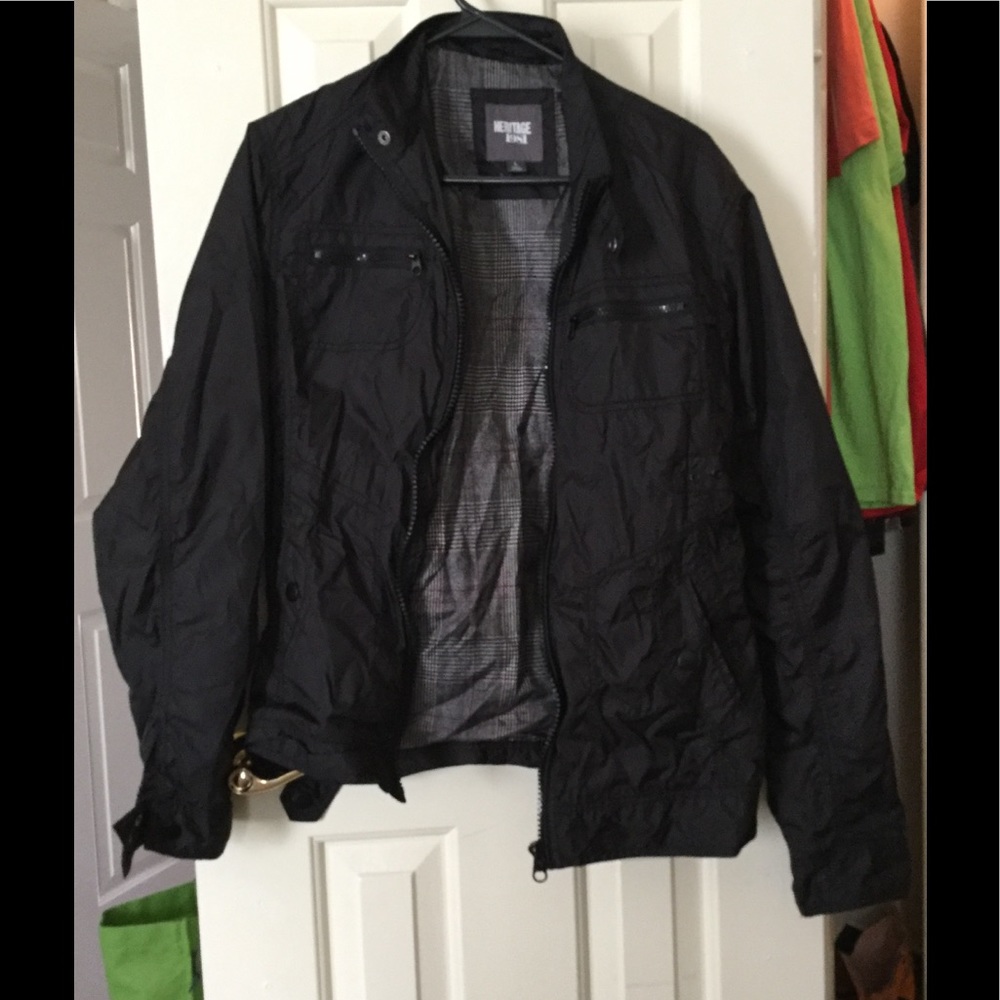 Heritage 1981 windbreaker jacket black (L)