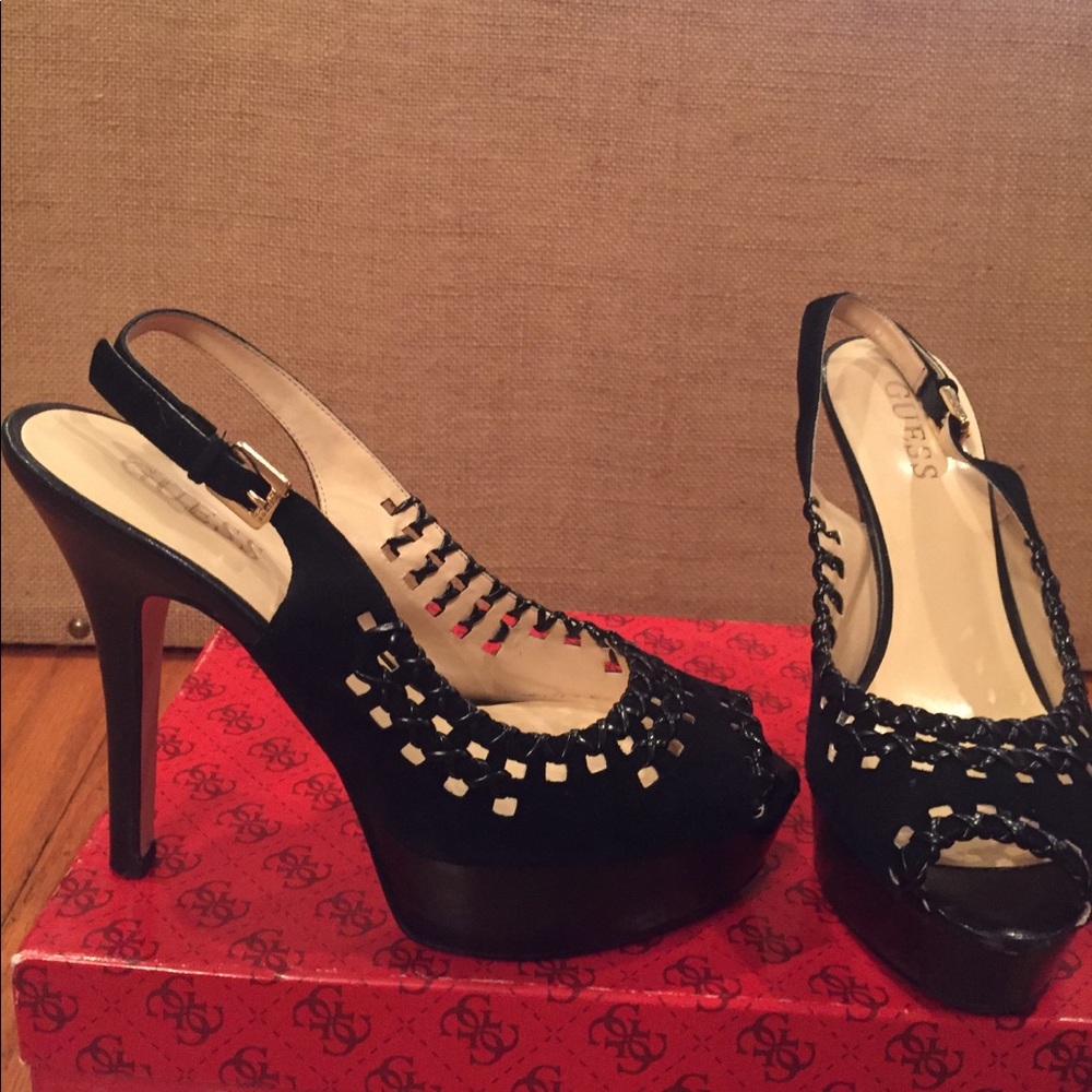 Sleek Style black Suede GUESS Shoes