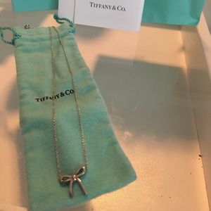 Tiffany & Co Silver Bow Pendant