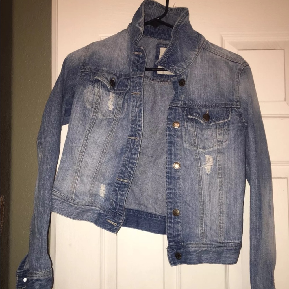Distressed Jean Jacket