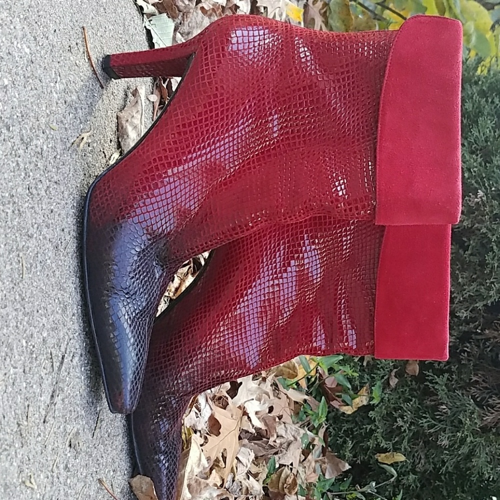 Stuart Weitzman Ankle Boots Snakeskin