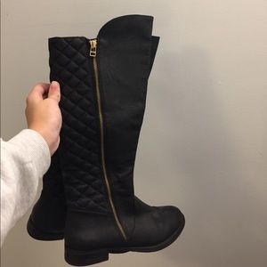 Black boots