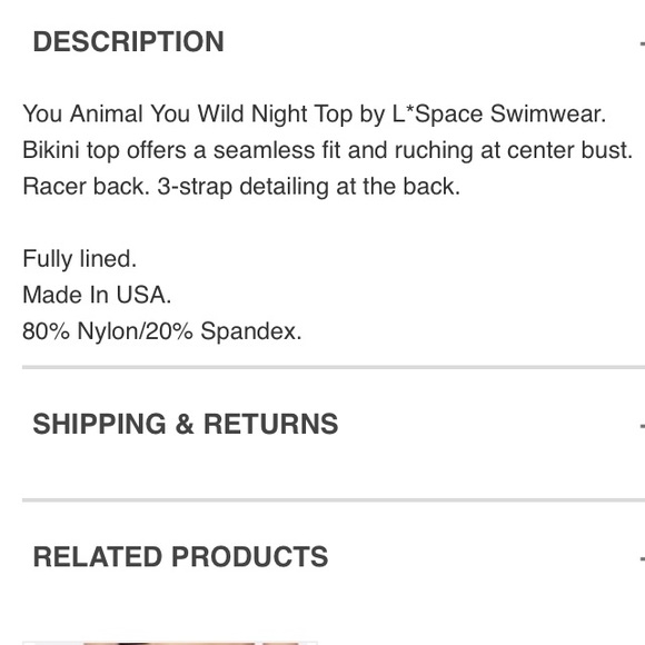 🔥NEW L*SPACE YOU ANIMAL YOU WILD NIGHTS TOP🔥NWT - Picture 7 of 8