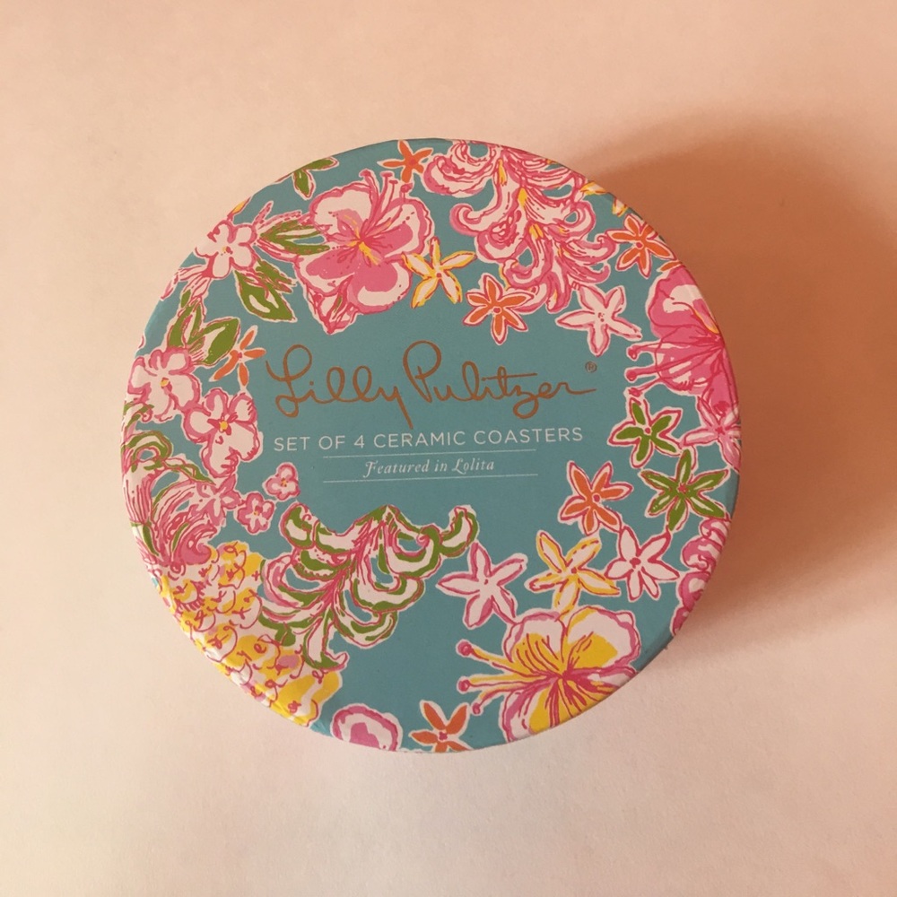 Lilly Pulitzer set of 4 coasters. Never been used