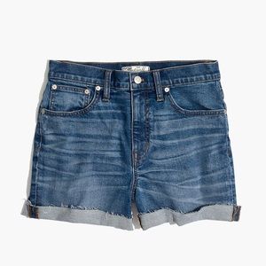 Madewell high rise denim boy shorts NWT