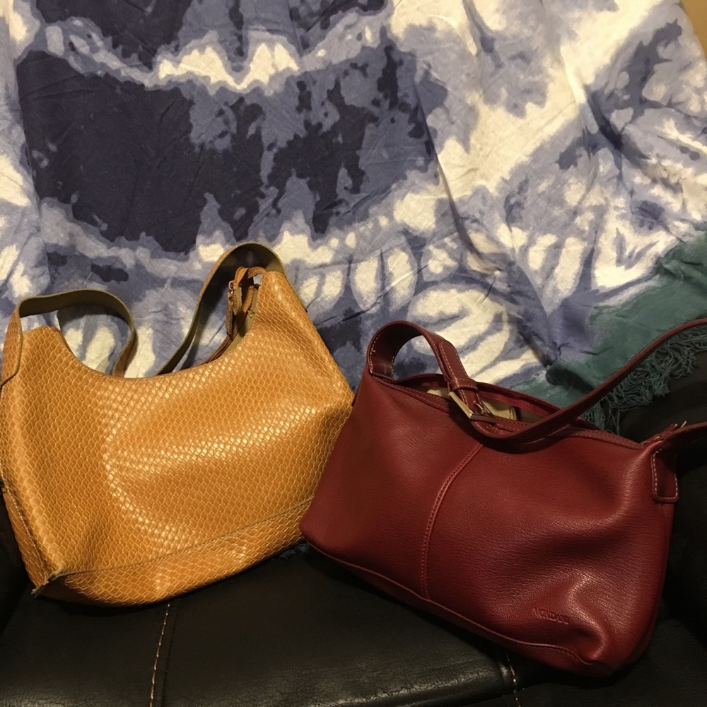 Mondani simulated leather bags. Very pretty!