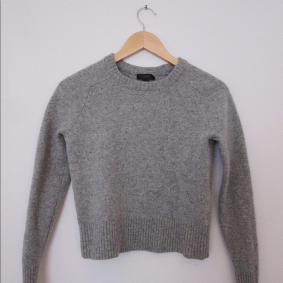 J. Crew cozy wool crew neck sweater black label - Picture 3 of 8