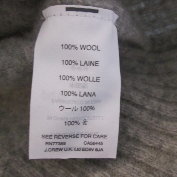 J. Crew cozy wool crew neck sweater black label - Picture 8 of 8