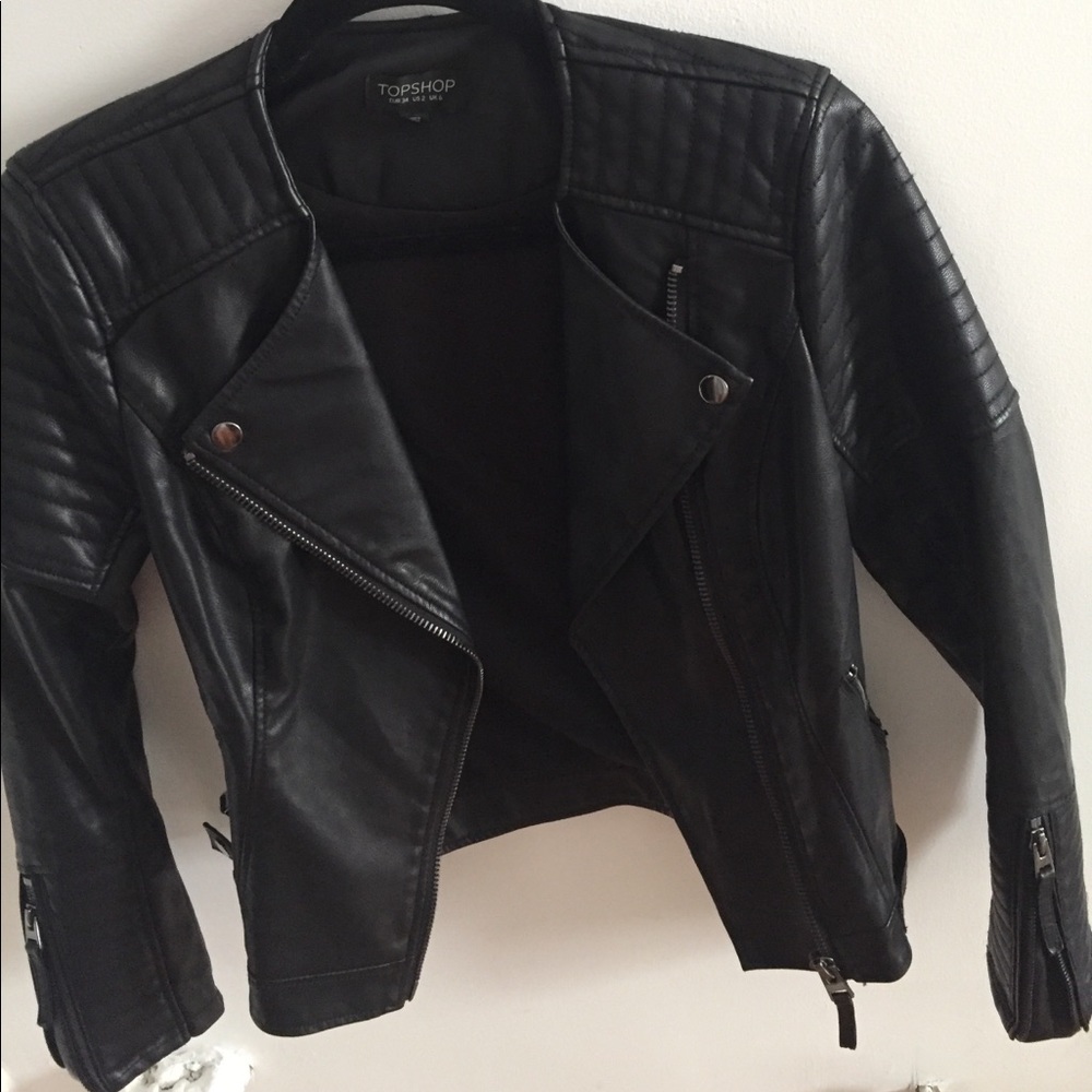 Top shop "leather" jacket