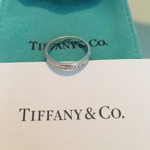 Tiffany & Co Notes Sterling Silver Ring Sz 6.5