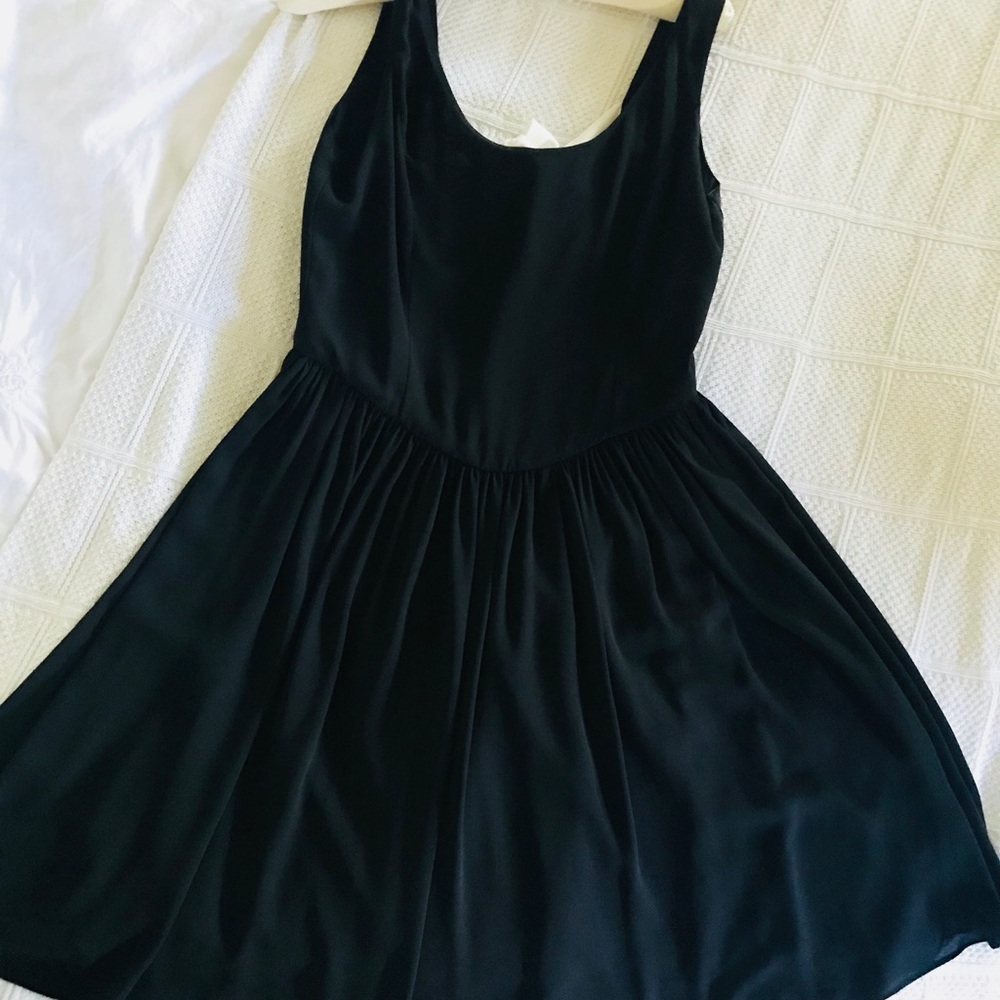Axara Paris fit and flare black dress