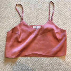 Satin crop top