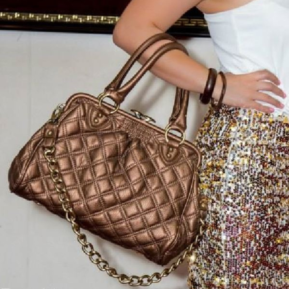 Copper Quilted Handbag