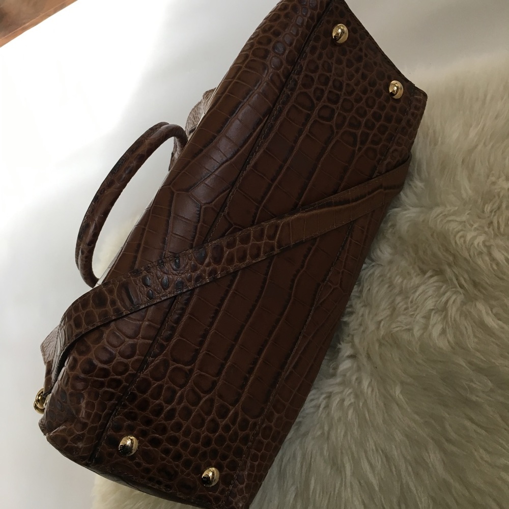 Michel Kors Alligator Print Hamilton Tote - Picture 4 of 8