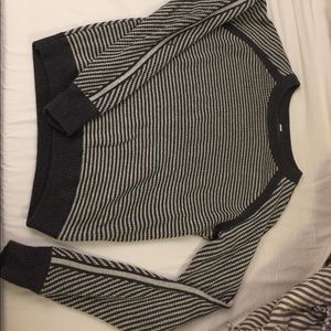 Stripe lululemon knit sweater
