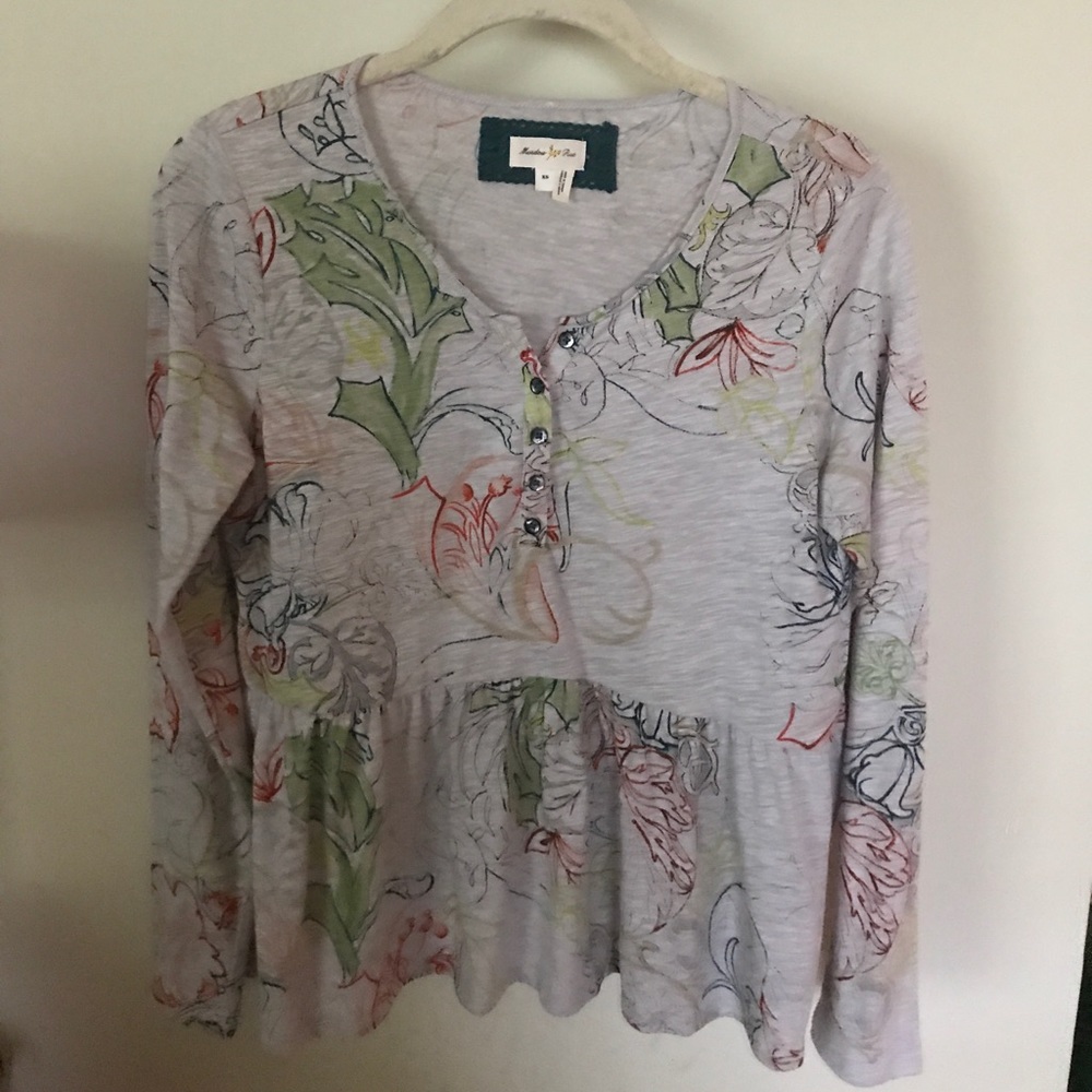 Anthropologie peplum top